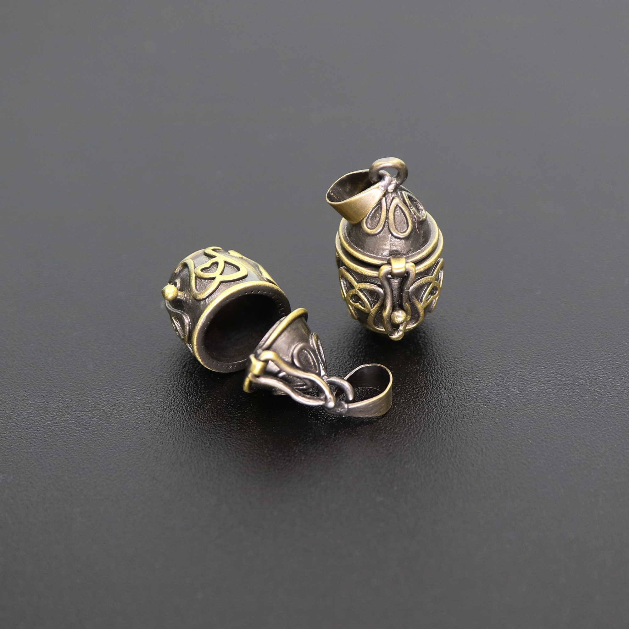 5Pcs 13x21MM Vintage Style Antiqued Bronze Brass Water Drop Wish Vial Pendant Prayer Box Charm DIY Jewelry Supplies 1161042 - Click Image to Close